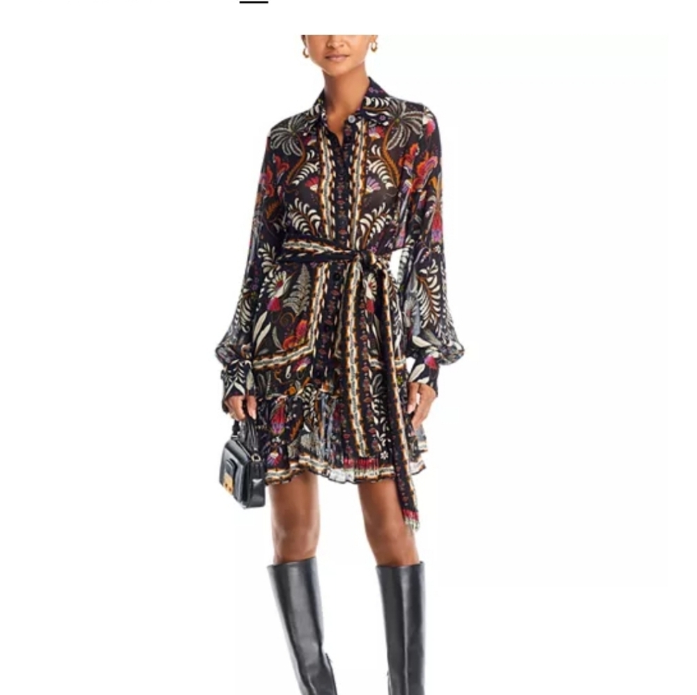 FARM Rio Multicolor Long Sleeve Dress